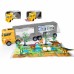 Sunkvežimio transporterio 2in1 dinozaurų rinkinys + modelis WOOPIE