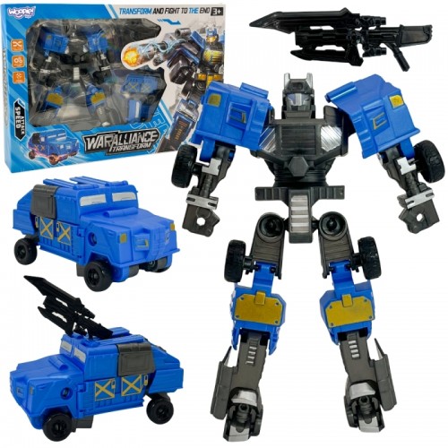 Transformuojantis robotas 2 viename kovinė transporto priemonė WOOPIE Transformuojantis robotas 2 viename kovinė transporto priemonė WOOPIE