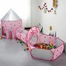 3 viename palapinė „Princess Palace XXL“ tunelio tipo namelis „Dry Palace“ WOOPIE