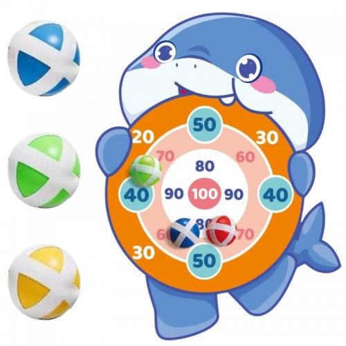 Ryklių arkadinis žaidimas WOOPIE Velcro dartboard
