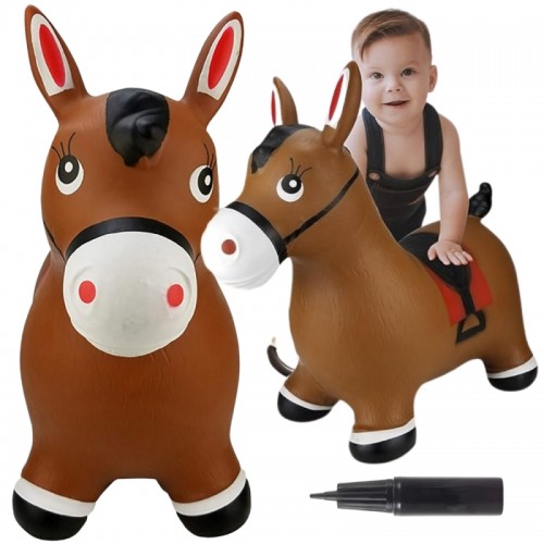 Pripučiamas guminis arklys + pompa WOOPIE 