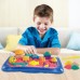 Kinetinis smėlis 0,8 kg rinkinys krepšelyje su formelėmis + baseinas WOOPIE