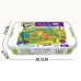 Kinetinis smėlis 1,5 kg XXL rinkinys ZOO Safari stalas su formomis WOOPIE