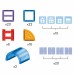 Magnetiniai konstruktoriai 3D edukacinis rinkinys pilis 100 vnt. WOOPIE