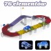 Magnetinė automobilių lenktynių trasa + automobilis 76 vnt. WOOPIE