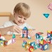 Magnetiniai konstruktoriai 3D edukacinis rinkinys kamuoliukų bėgimui, 126 vnt. WOOPIE