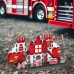 Magnetinių kaladėlių 3D ugniagesių komandos rinkinys, 48 ​​vnt. WOOPIE 