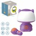 Daugiafunkcis RGB lempos „Bluetooth“ garsiakalbis su karaoke balso moduliatoriumi, SD kortele, AUX, violetinė WOOPIE