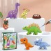 Dažymo rinkinys: pasigaminkite gipso figūrėles ir jas nudažykite – dinozaurų rinkinys WOOPIE „pasidaryk pats“