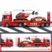 Transporto priemonių rinkinys, gaisrinė mašina, sraigtasparnis, automobilis, garso šviesa WOOPIE