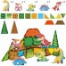 Magnetiniai kaladėlės 7,5 cm Dino 30 vnt. WOOPIE