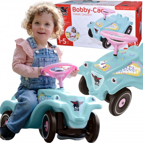 Paspiriama mašinėlė BIG „Bobby Car Classic Unicorn“ su garso signalu