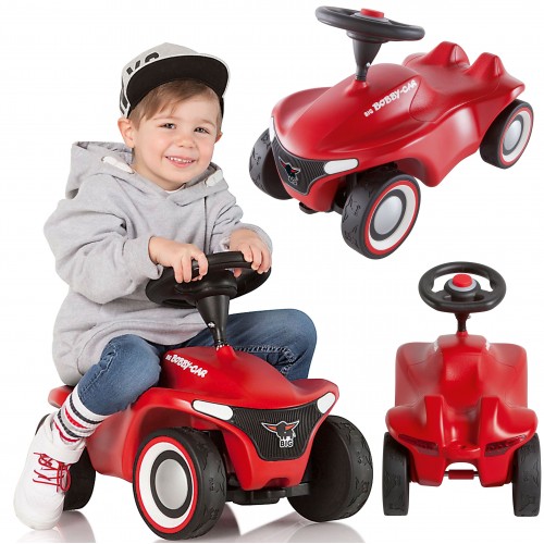 Paspiriama mašinėlė vaikams raudona BIG Bobby Car Neo