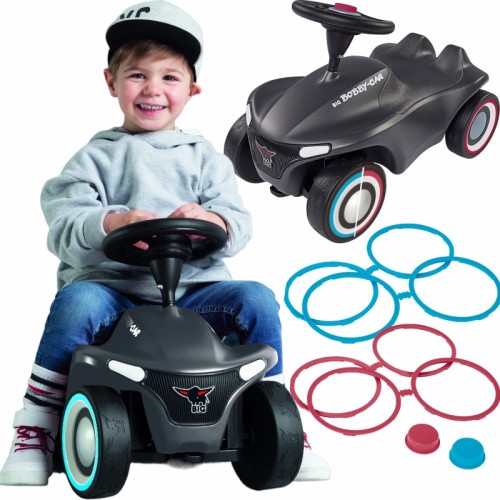 Automobilis Neo antracito spalvos BIG Ježdzik Bobby
