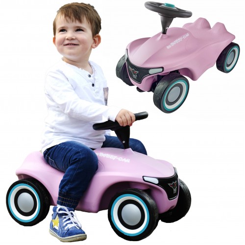 Rožinė paspiriama mašinėlė vaikams – Pink Ride-On BIG Bobby Car Neo