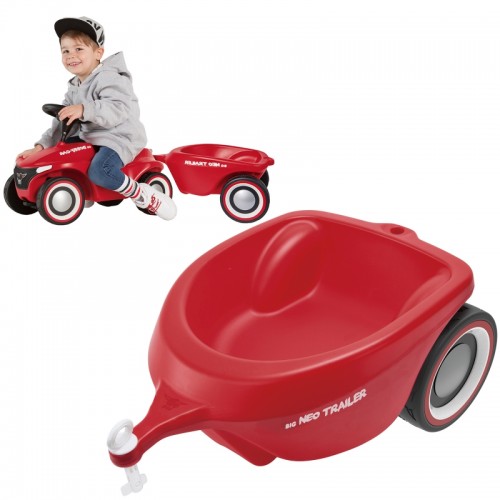 Priekaba su važiavimu, raudona BIG Bobby Car Neo