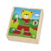 „Viga Wooden Puzzle“ edukacinis galvosūkis su meškiuku