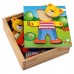 „Viga Wooden Puzzle“ edukacinis galvosūkis su meškiuku