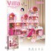 Lėlių namelio vila su priedais ir lėlėmis, 296 vnt. WOOPIE Lėlių namelio vila su priedais ir lėlėmis, 296 vnt. WOOPIE