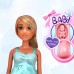 Lėlė su nėščiosios pilvuku ir mėlyna suknele WOOPIE ROYAL Lily