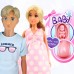 Šeimos nėščiojo tėčio kūdikio lėlės rinkinys WOOPIE ROYAL Lily Šeimos nėščiojo tėčio kūdikio lėlės rinkinys WOOPIE ROYAL Lily