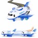 Sulankstomas policijos lėktuvų transporteris su 3 policijos automobiliais, XL rinkinys, kelio ženklai WOOPIE Sulankstomas policijos lėktuvų transporteris su 3 policijos automobiliais, XL rinkinys, kelio ženklai WOOPIE