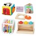Edukacinis žaislas 11-12M FSC WOOPIE GREEN Box 5in1 Montessori