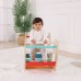 Medinė vaivorykštės supamoji lova ir tiltelis 2 viename Montessori FSC WOOPIE GREEN