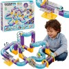 Magnetinis traukinio trasos konstravimo rinkinys su pritraukimo efektu – 126 dalys WOOPIE