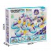 Magnetinis traukinio trasos konstravimo rinkinys su pritraukimo efektu – 126 dalys WOOPIE