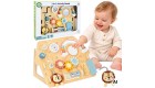 Medinis edukacinis namelis 2-in-1 su manipuliacine lenta – 8 dalys WOOPIE GREEN
