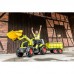 Traktorius „CLAAS X-Trac Premium“ „Quiet Wheels“ „Rolly Toys“ su pedalais