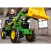 Pedalinis traktorius su kaušu, žalias Rolly Toys rollyFarmtrac John Deere 7930