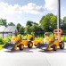 Paspiriamas traktorius-ekskavatorius vaikams su kaušu ir garsiniu signalu – 1–3 metų vaikams FALK Komatsu