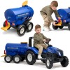 Vaikiška cisterninė priekaba su vandens čiaupu mėlyna – 3–7 metų vaikams FALK New Holland
