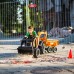 Ekskavatorius-traktorius, oranžinis su priekaba, kilnojamuoju kaušu nuo 3 metų FALK Case IH
