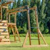 Žaidimų bokštas - Didelė medinė žaidimų aikštele čiuožykla, sūpynės, laipiojimo siena + bokštas AXI Mitch
