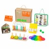 Žaislų dėžutė edukacinė 7in1 sensorinė dėžutė 25-30 mėnesių TOOKY TOY XXL Montessori