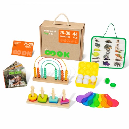 Žaislų dėžutė edukacinė 7in1 sensorinė dėžutė 25-30 mėnesių TOOKY TOY XXL Montessori