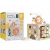 Medinis 5-in-1 sensorinis edukacinis veiklos kubas vaikams CLASSIC WORLD