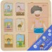 Edukacinė lenta Žmogaus kūno dėlionė Kaladėlės Dėlionė vaikams Suderinama MONTESSORI 19 vnt. CLASSIC WORLD
