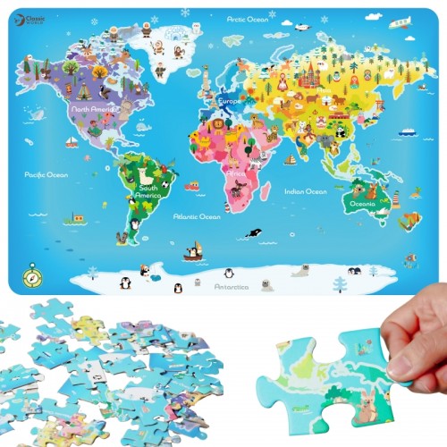 Dėlionės pasaulio žemėlapis Classic World Dėlionės pasaulio žemėlapis Classic World