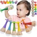 Medinis barškutis 2 viename Vaivorykštės spalvų marakasų instrumentas 1 vnt. CLASSIC WORLD Medinis barškutis 2 viename Vaivorykštės spalvų marakasų instrumentas 1 vnt. CLASSIC WORLD