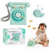 Klasikiniai mediniai telefonai vaikams, 4 vnt. CLASSIC WORLD