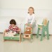 CLASSIC WORLD vintage stiliaus medinė lėlės maitinimo kėdutė