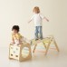 5-in-1 medinis Montessori laipiojimo trikampio rinkinys vaikams – namų žaidimų aikštelė ir gimnastikos kompleksas CLASSIC WORLD