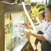 CLASSIC WORLD EDU dvipusis tapybos molbertas su vandens purkštuvu