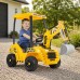 Elektrinis ekskavatorius vaikams Super Digger – 12 V akumuliatorinis traktorius nuo 3 metų FEBER
