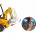 Elektrinis ekskavatorius vaikams Super Digger – 12 V akumuliatorinis traktorius nuo 3 metų FEBER