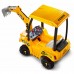 Elektrinis ekskavatorius vaikams Super Digger – 12 V akumuliatorinis traktorius nuo 3 metų FEBER